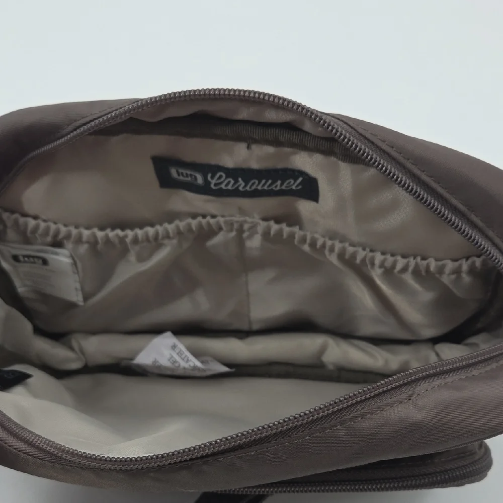 Lug Carousel Quilted Messenger Bag in Walnut NWT